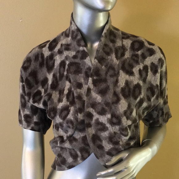 Banana Republic Leopard Print Bolero Coverup - Picture 2 of 11